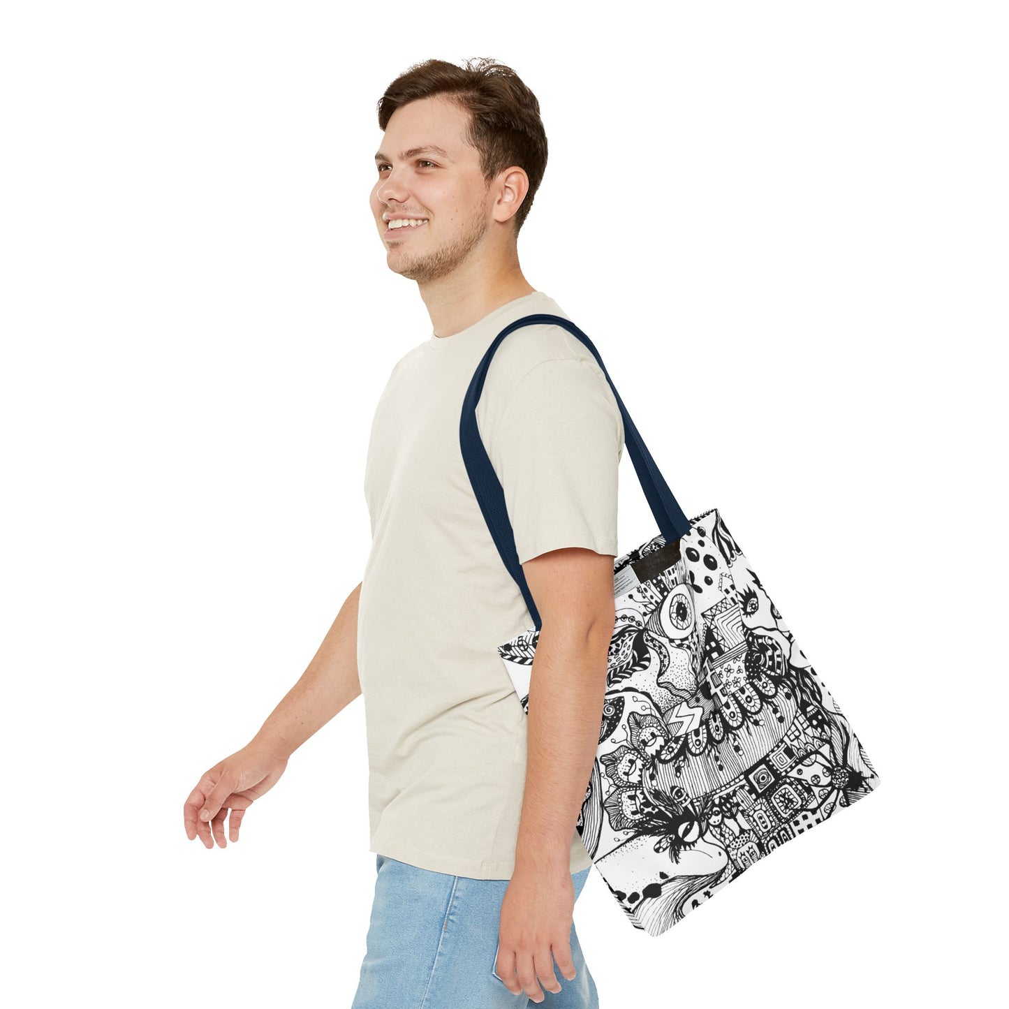 Tote bag Stoffen draagtas Fisch