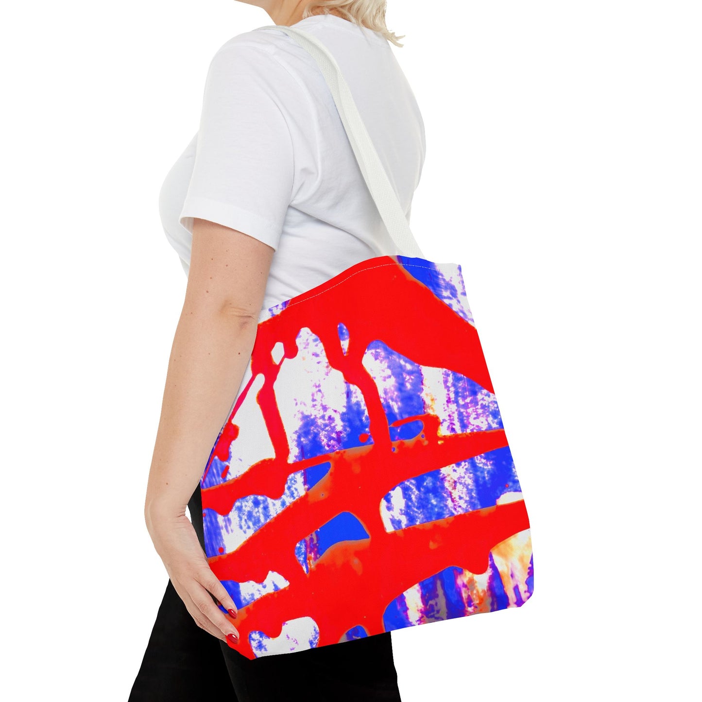 Tote bag Stoffen Draagtas Blue Red