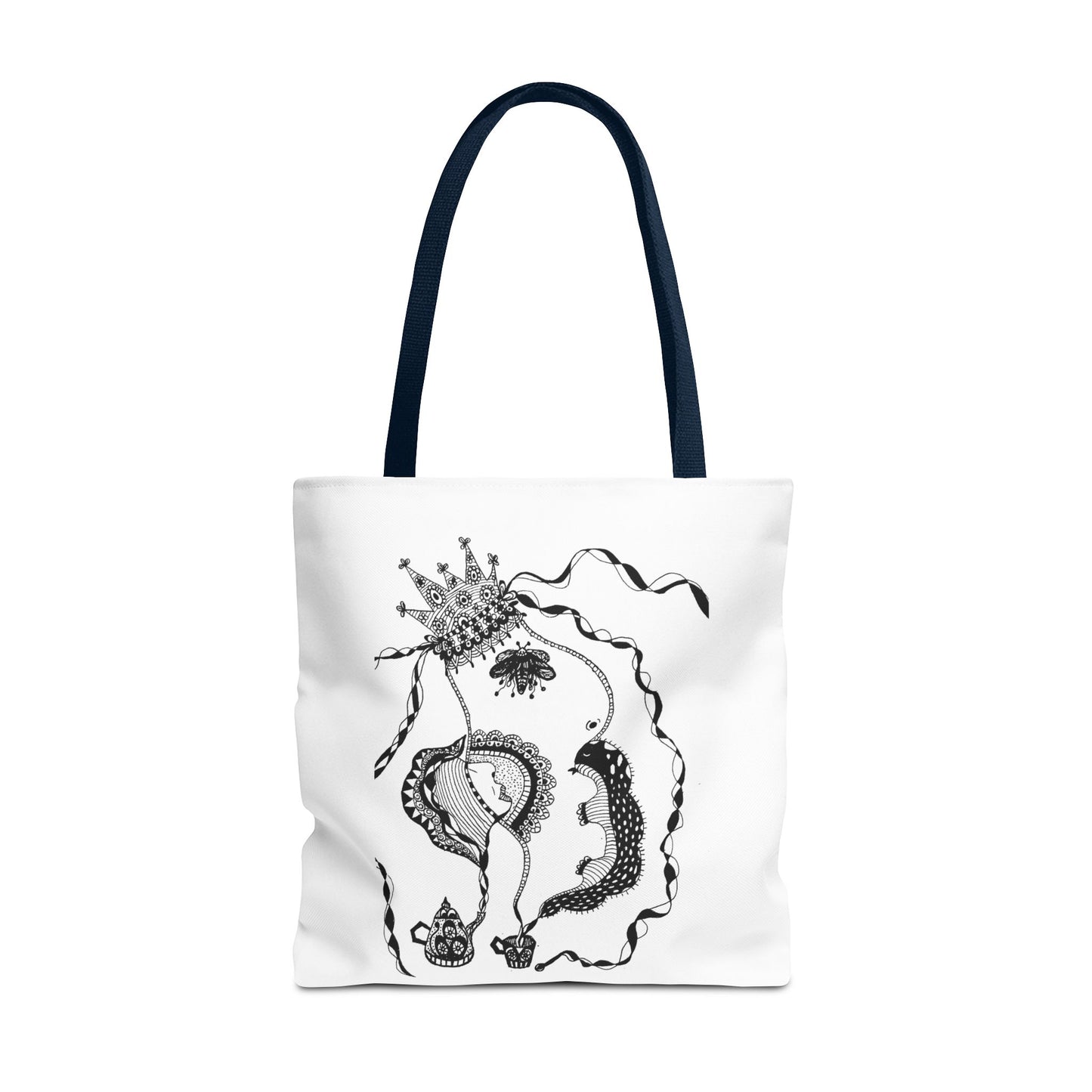Tote bag stoffen draagtas met Unieke illustratie