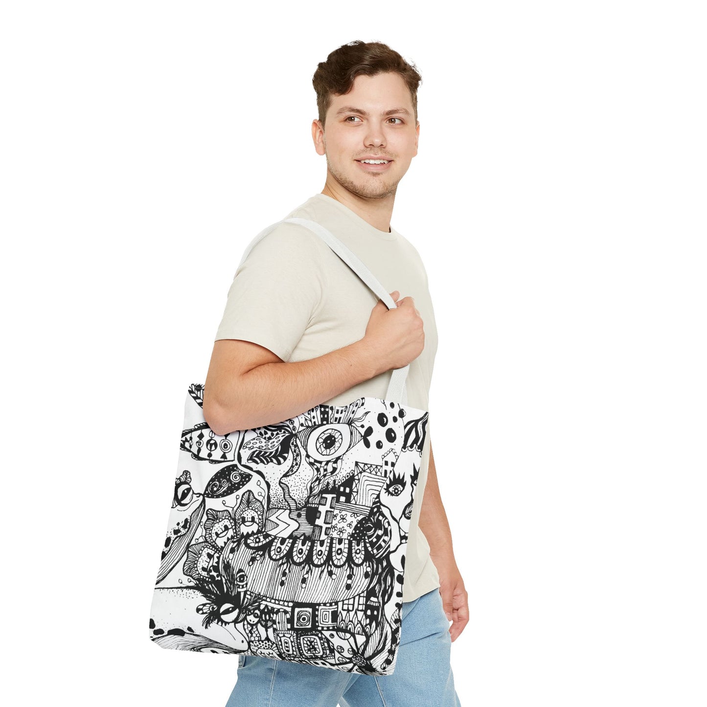 Tote bag Stoffen draagtas Fisch