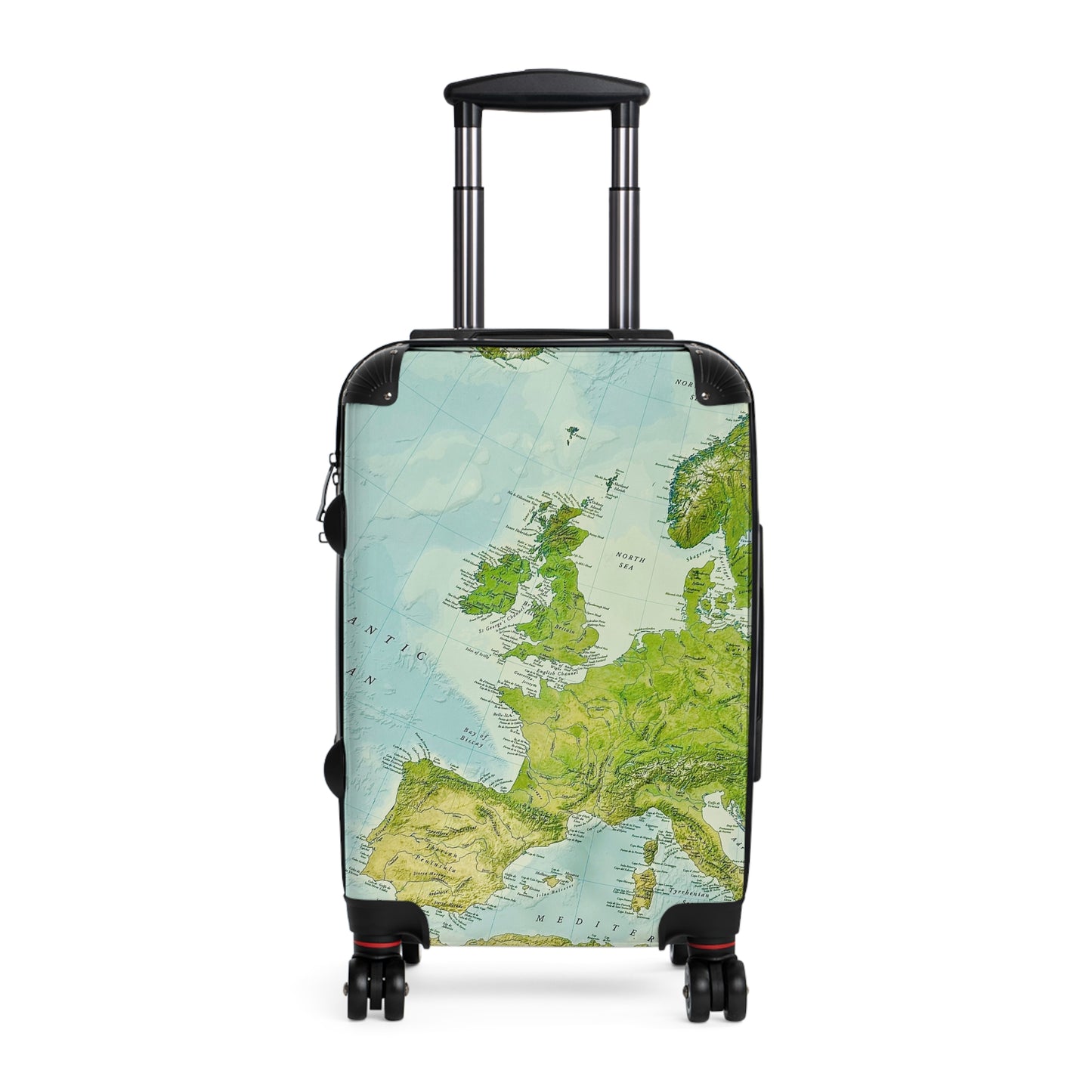 Reiskoffer met wereldkaart Design