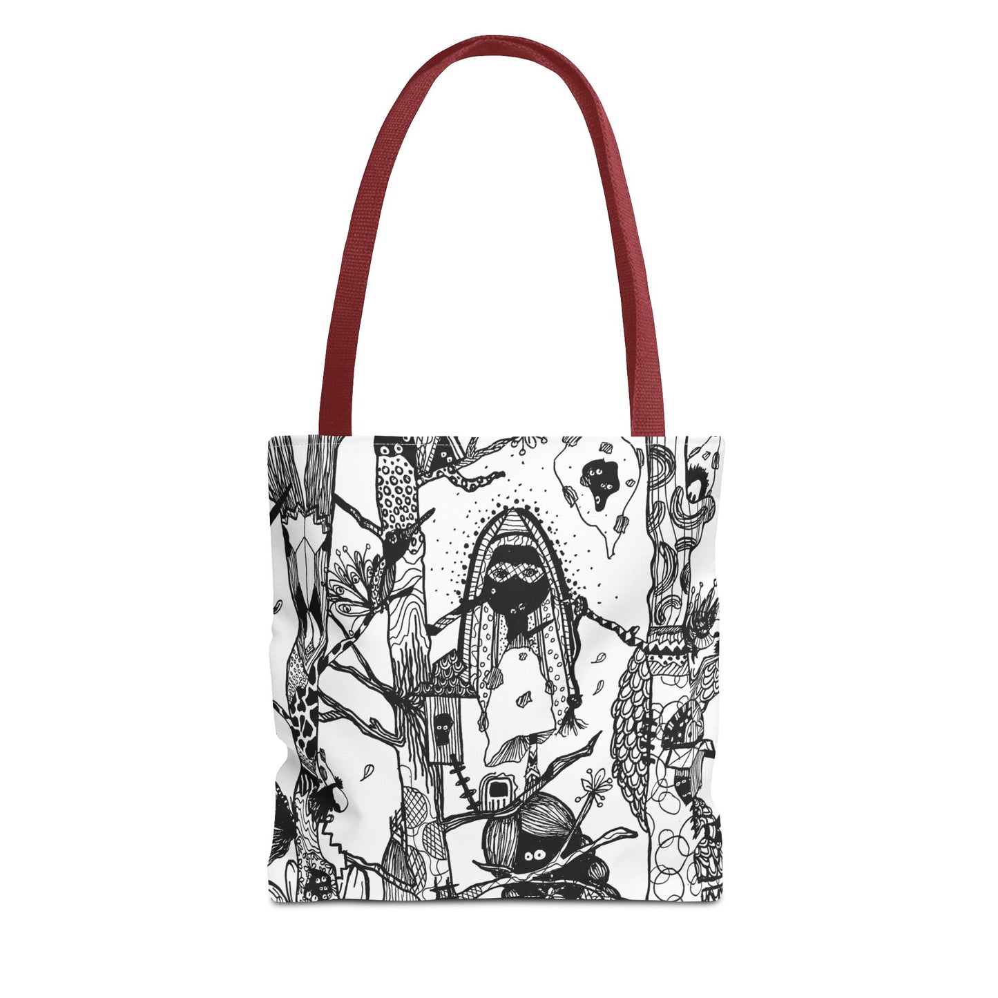 Tote bag Stoffen draagtas Unieke Illustratie