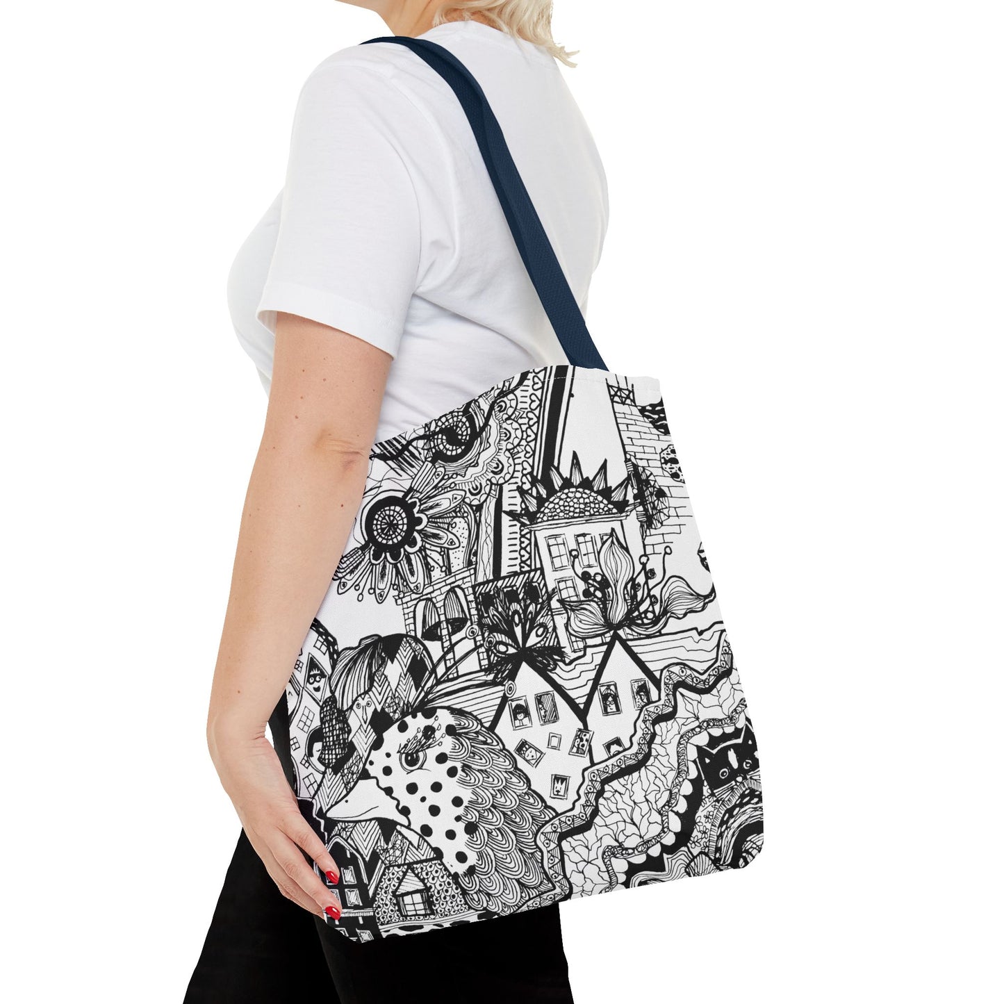 Tote bag Stoffen draagtas met Uniek ontwerp