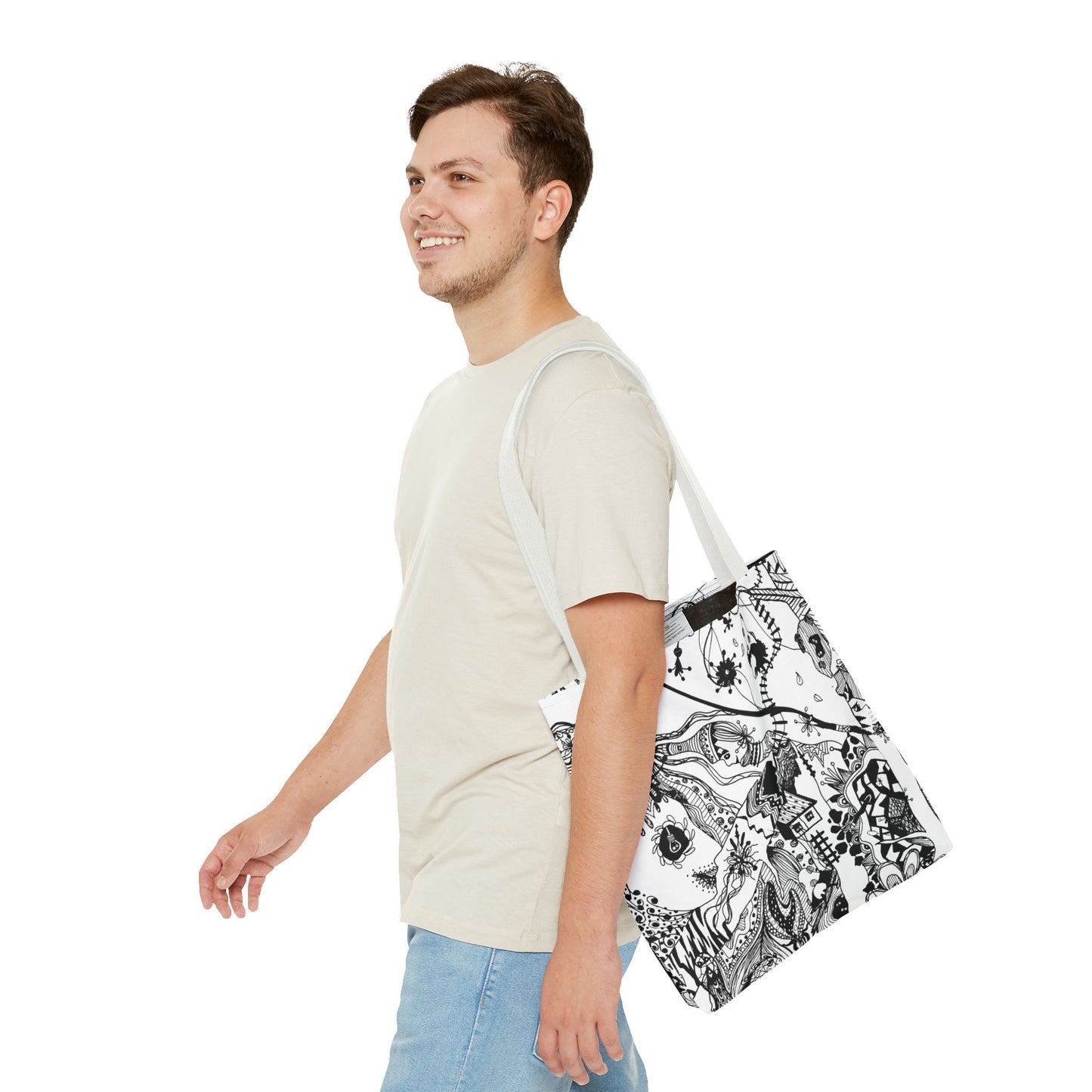 Tote bag Stoffen draagtas met Uniek Design
