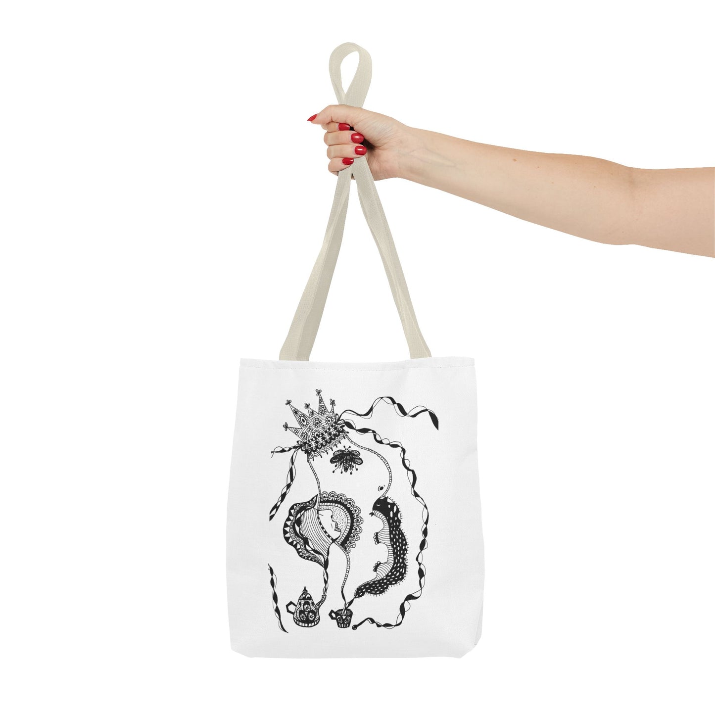 Tote bag stoffen draagtas met Unieke illustratie