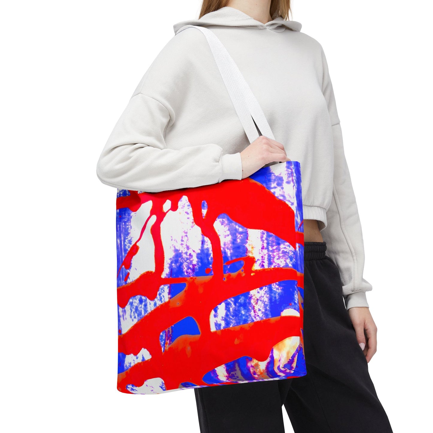 Tote bag Stoffen Draagtas Blue Red