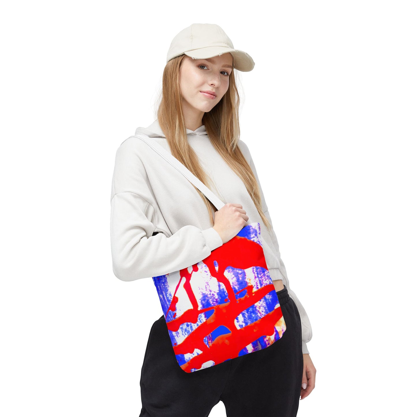 Tote bag Stoffen Draagtas Blue Red