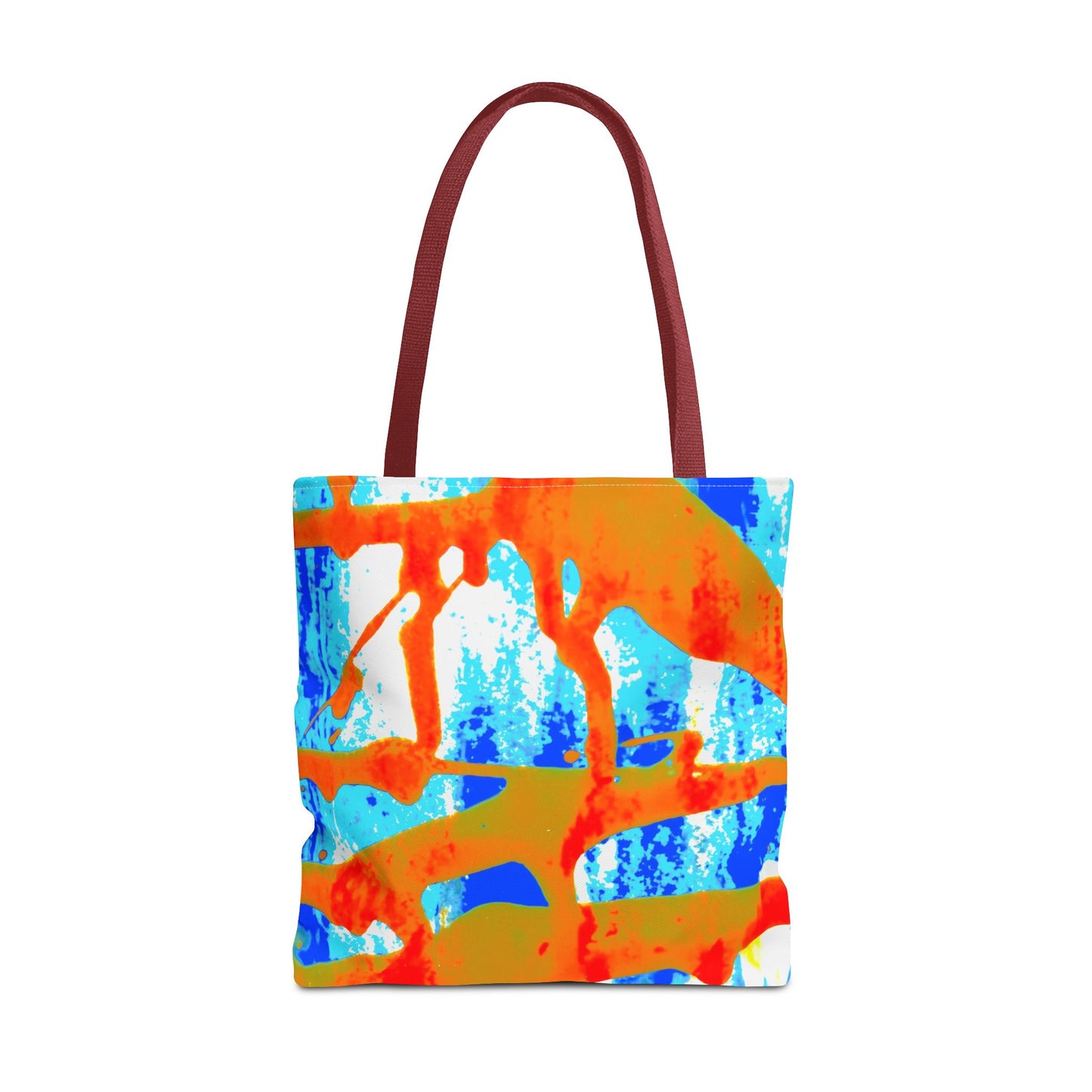 Tote bag Stoffen draagtas Blue Orange