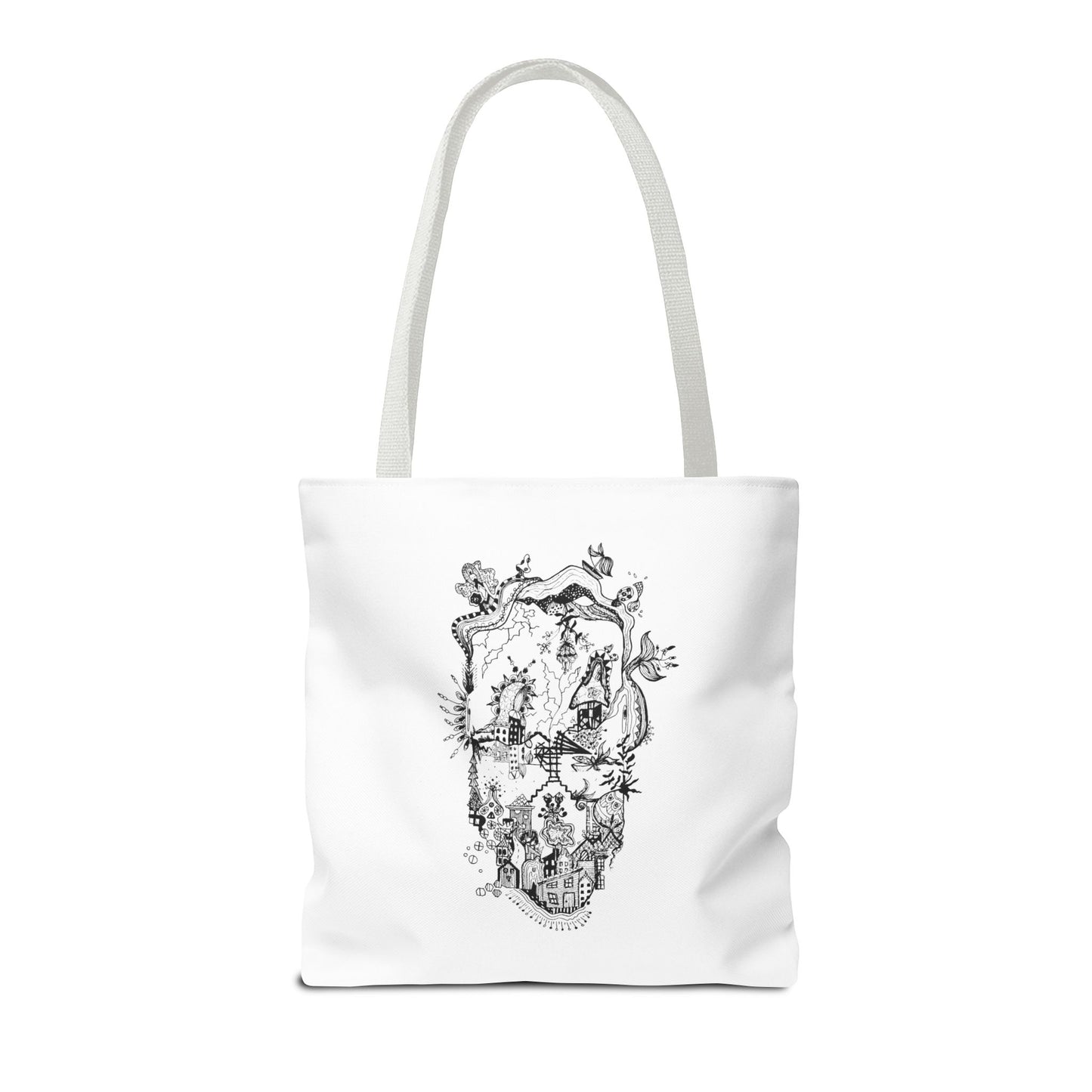 Tote bag Stoffen draagtas Man Face