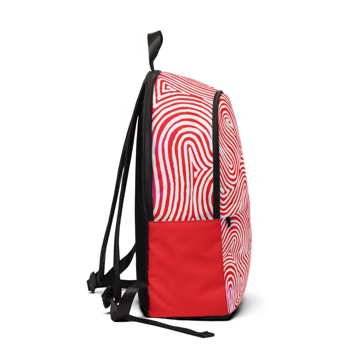 Trendy stoffen en waterdichte rugtas met Rood Design