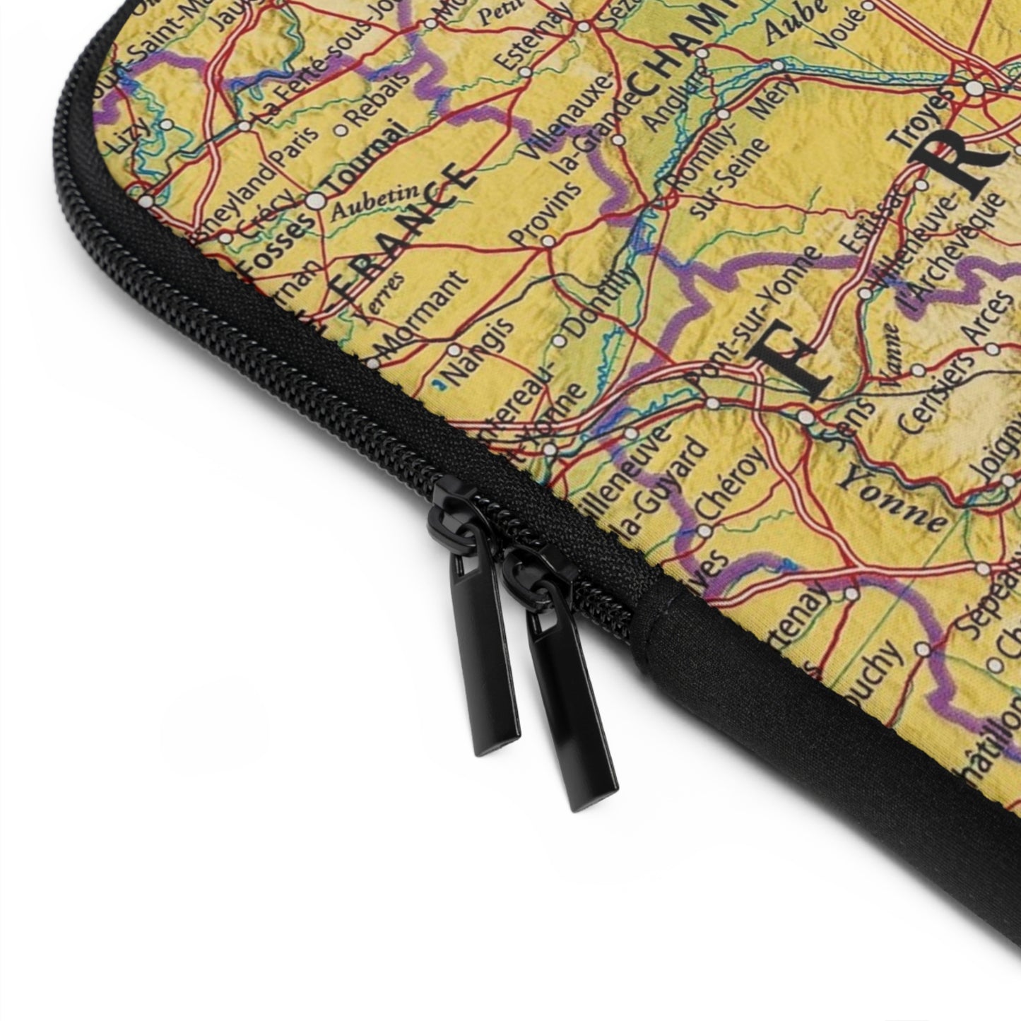 Hoes voor laptop en Ipad met Design van Frankrijk kaart