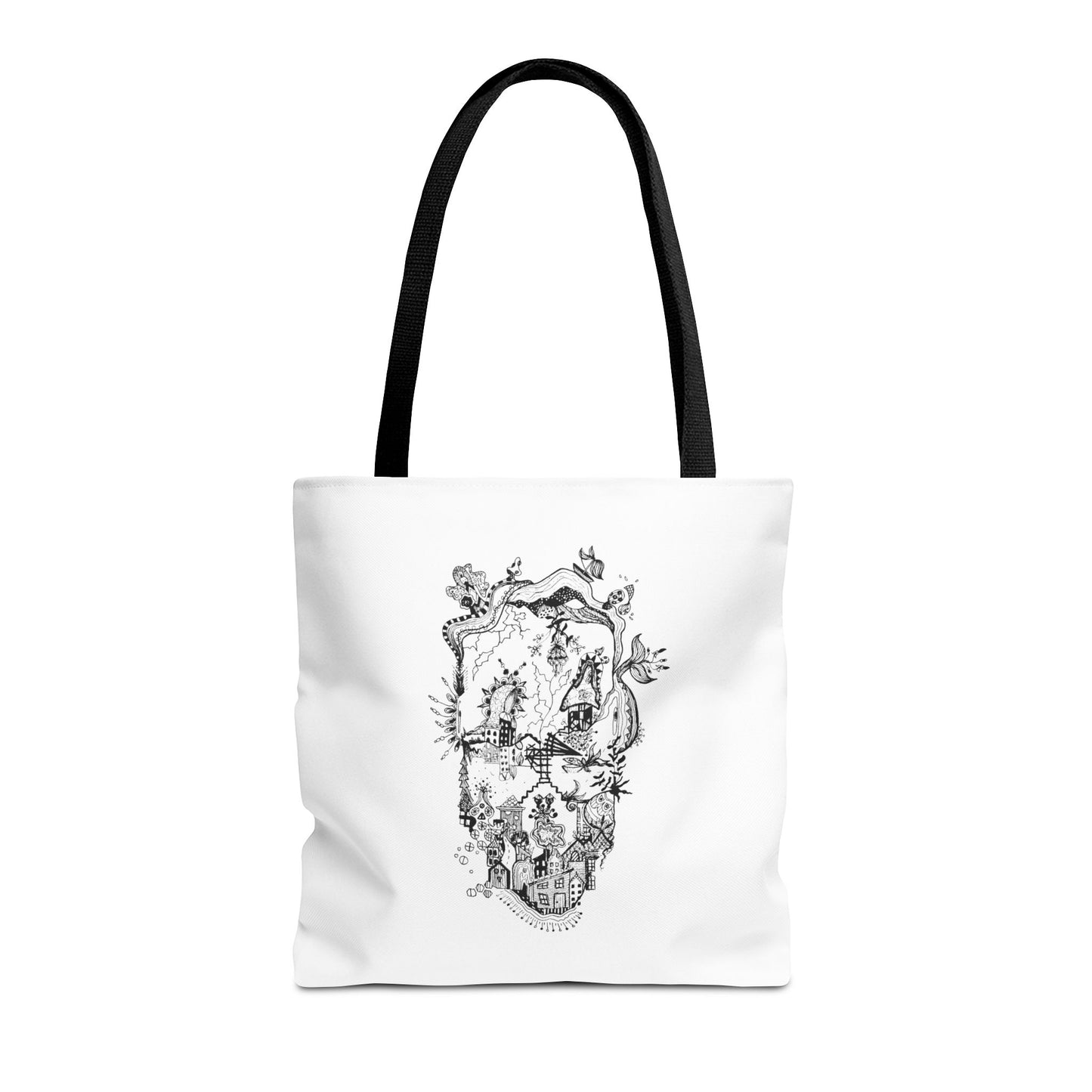 Tote bag Stoffen draagtas Man Face
