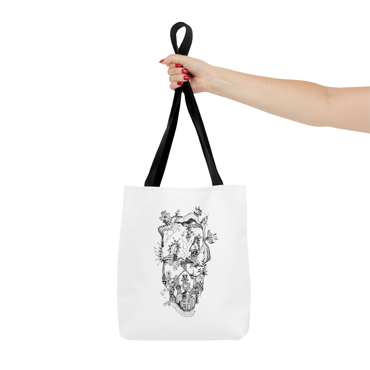 Tote bag Stoffen draagtas Man Face