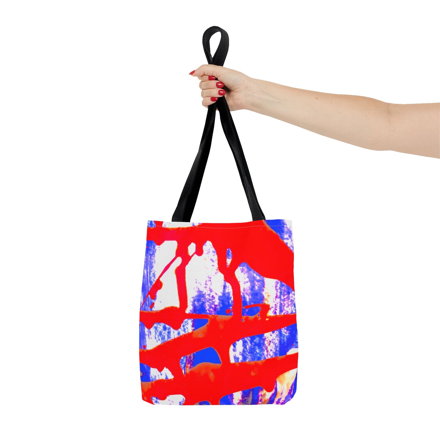 Tote bag Stoffen Draagtas Blue Red