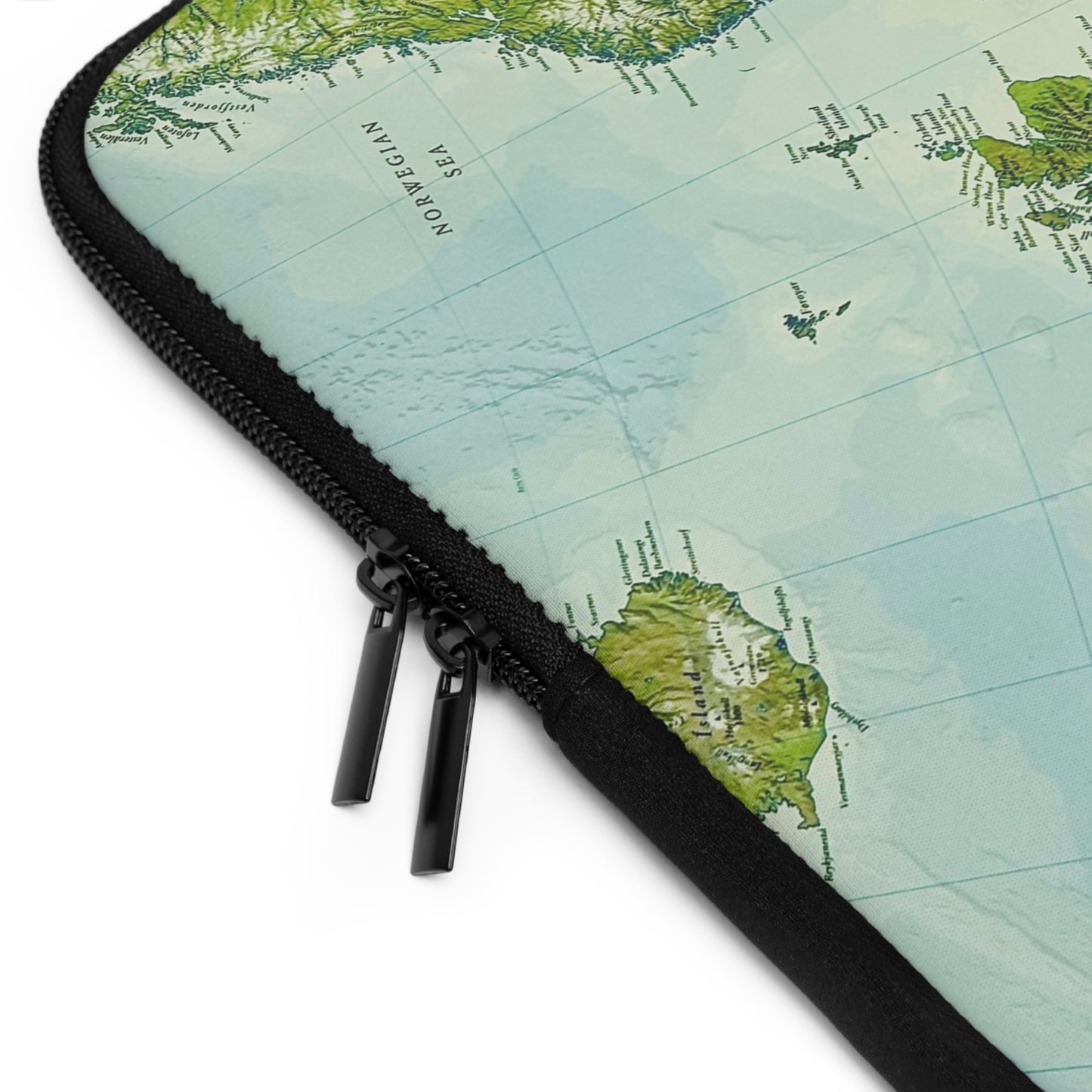Hoes voor laptop en Ipad wereldkaart