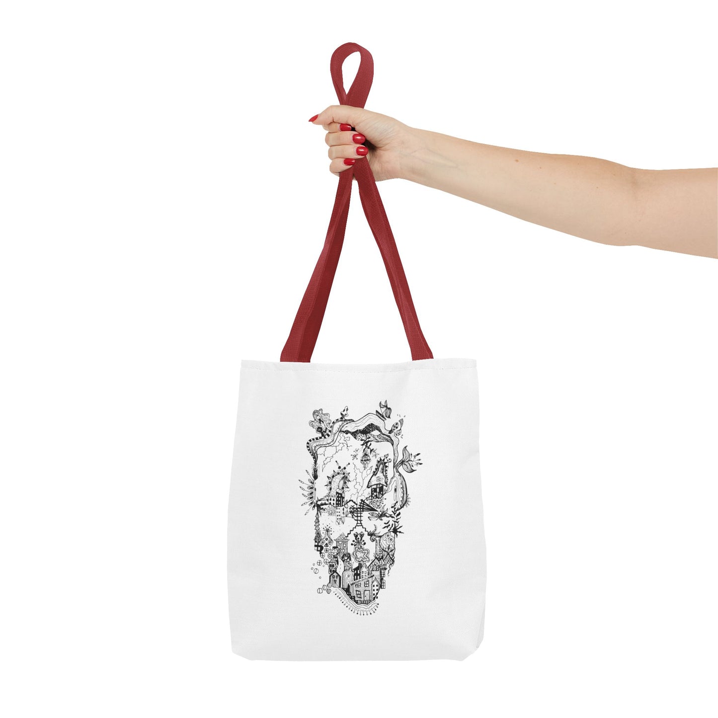 Tote bag Stoffen draagtas Man Face