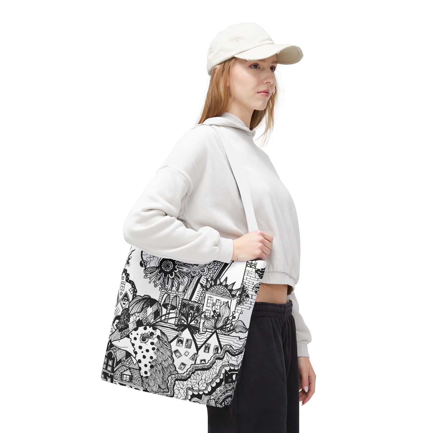 Tote bag Stoffen draagtas met Uniek ontwerp