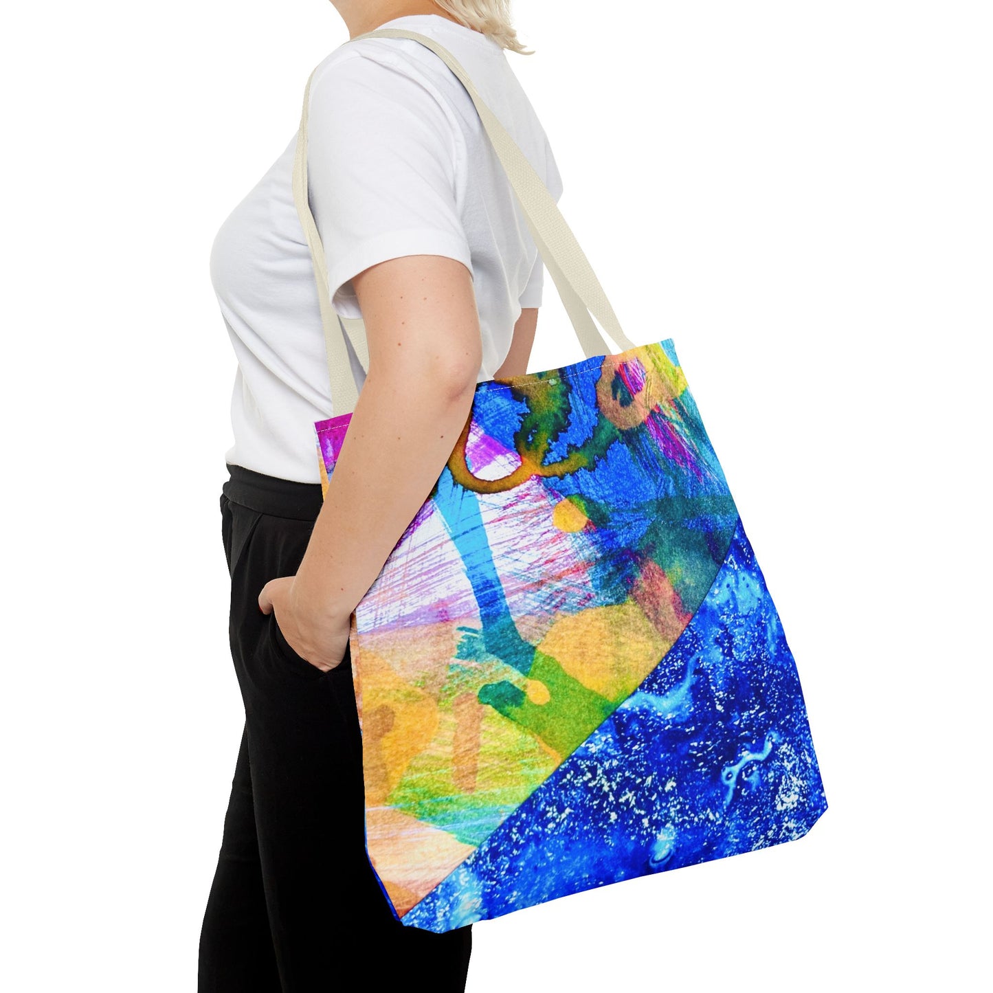 Tote bag Stoffen draagtas Colourful Ocean
