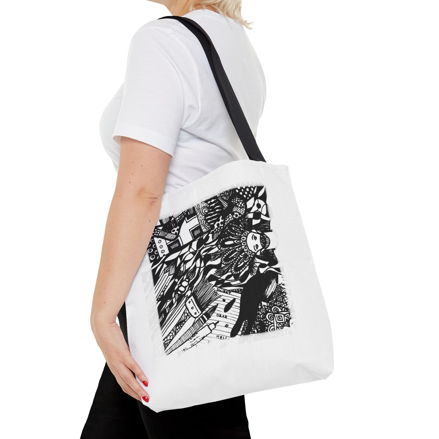 Tote bag Stoffen draagtas met creatieve opdruk