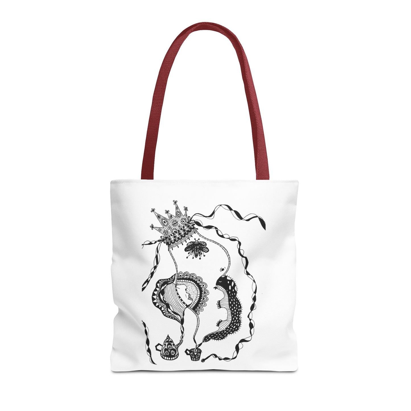 Tote bag stoffen draagtas met Unieke illustratie