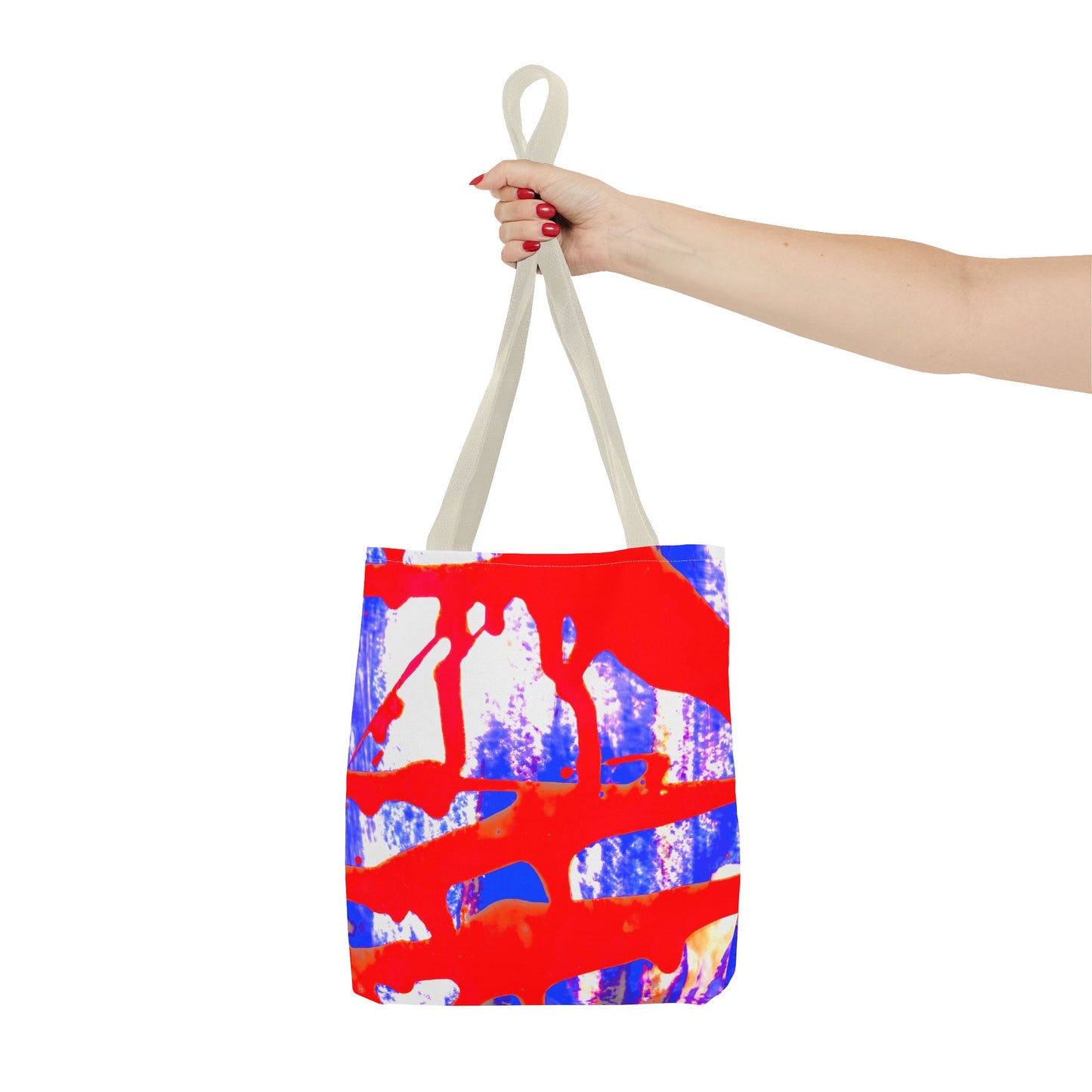 Tote bag Stoffen Draagtas Blue Red