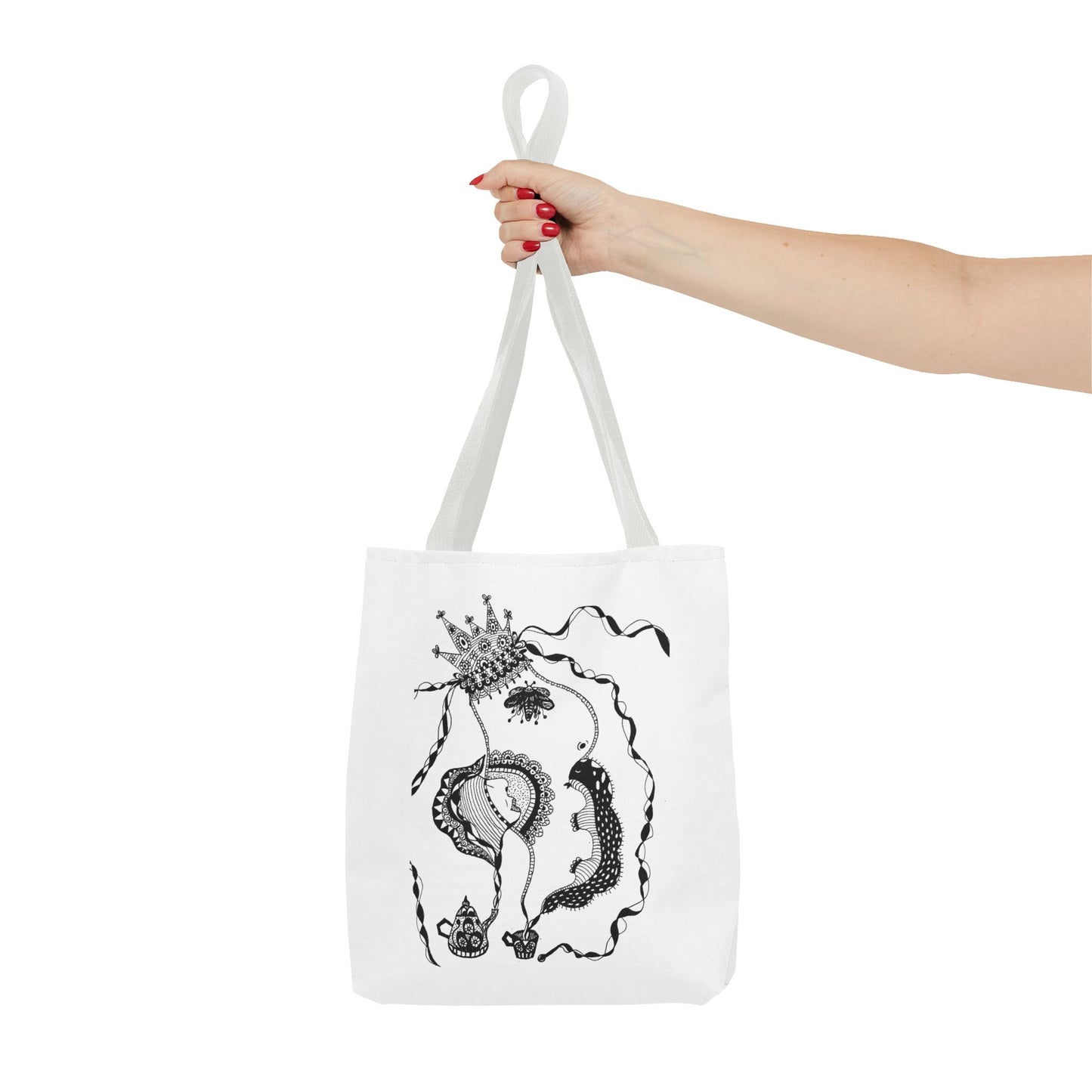Tote bag stoffen draagtas met Unieke illustratie