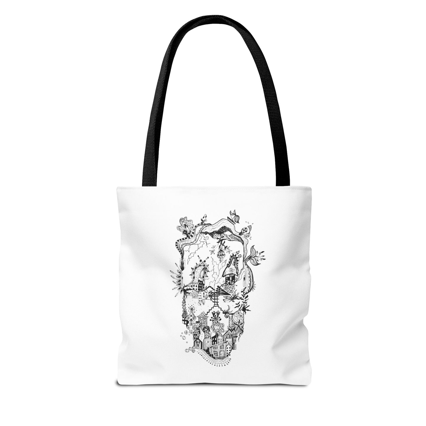Tote bag Stoffen draagtas Man Face