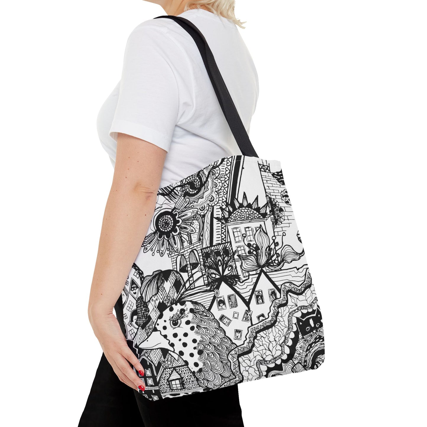 Tote bag Stoffen draagtas met Uniek ontwerp