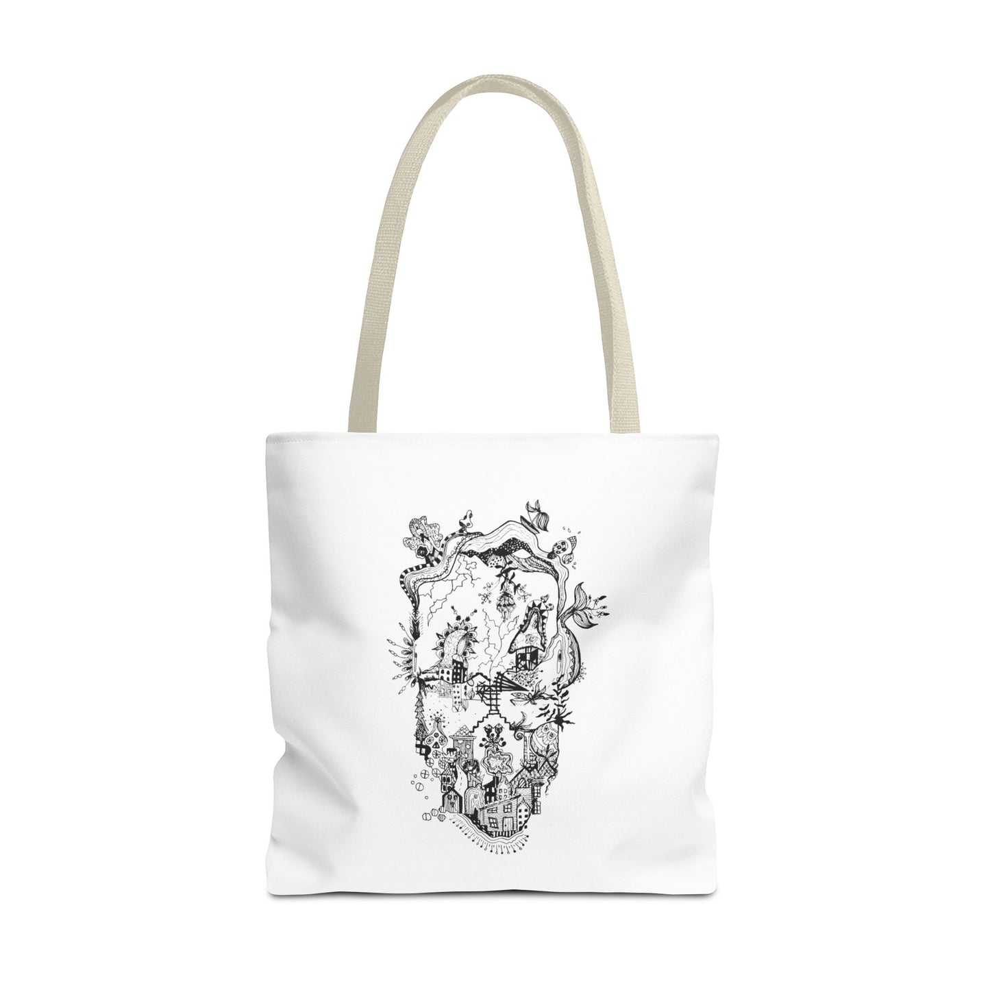 Tote bag Stoffen draagtas Man Face