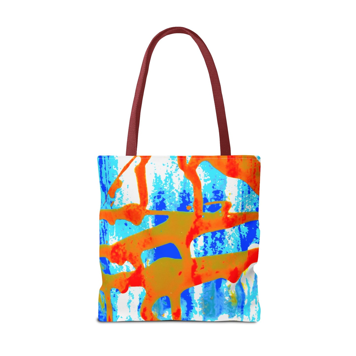 Tote bag Stoffen draagtas Blue Orange