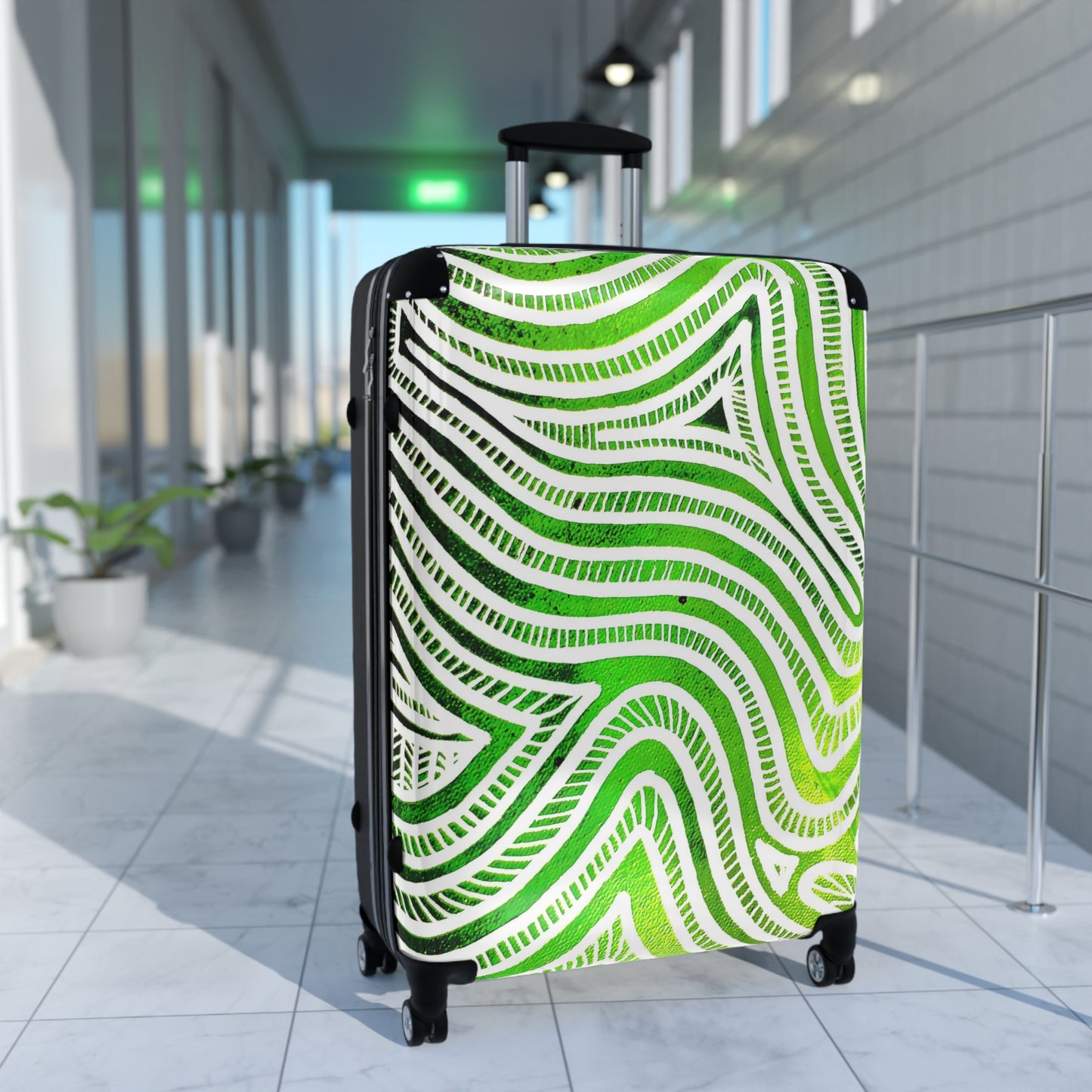 Reiskoffer met Groen Design