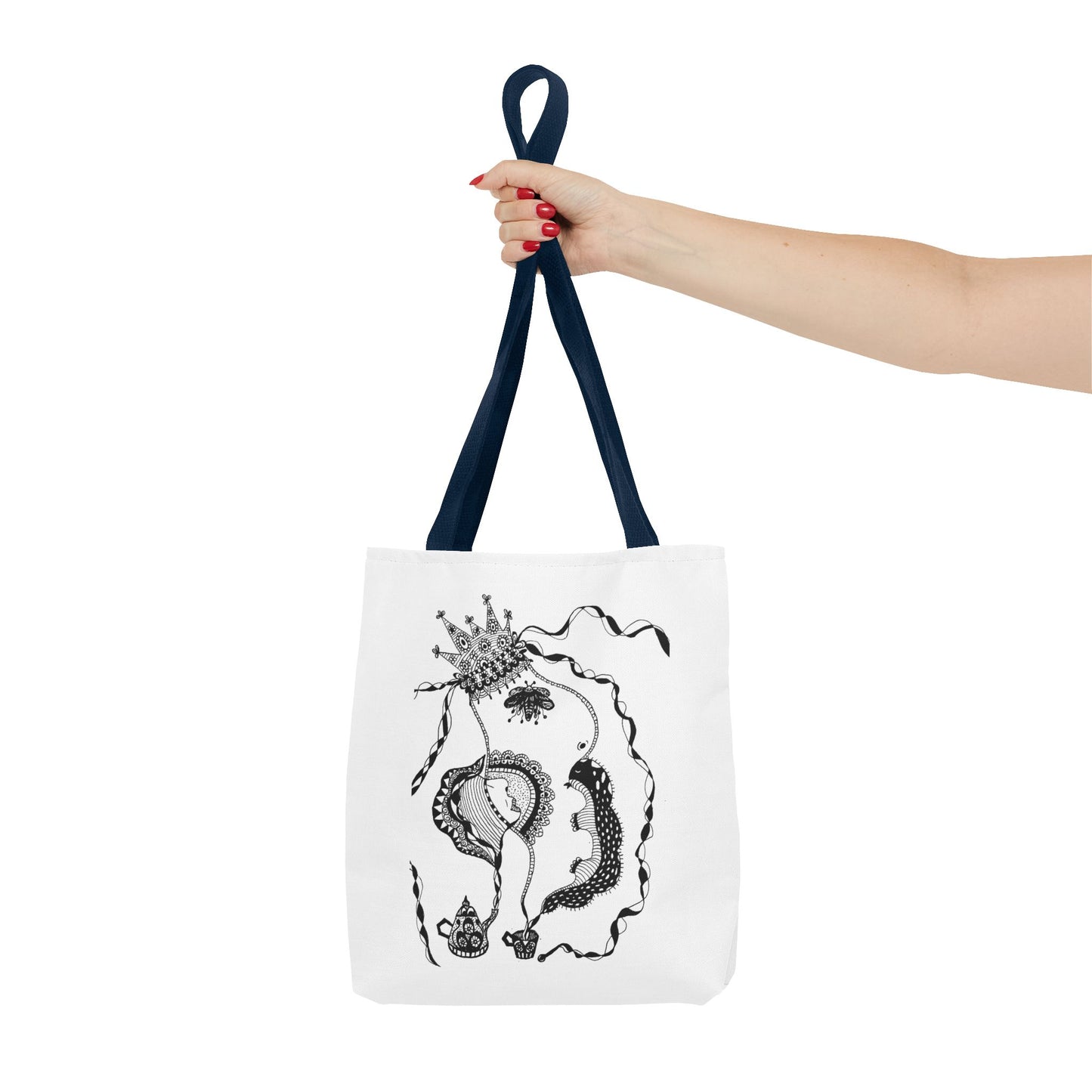 Tote bag stoffen draagtas met Unieke illustratie
