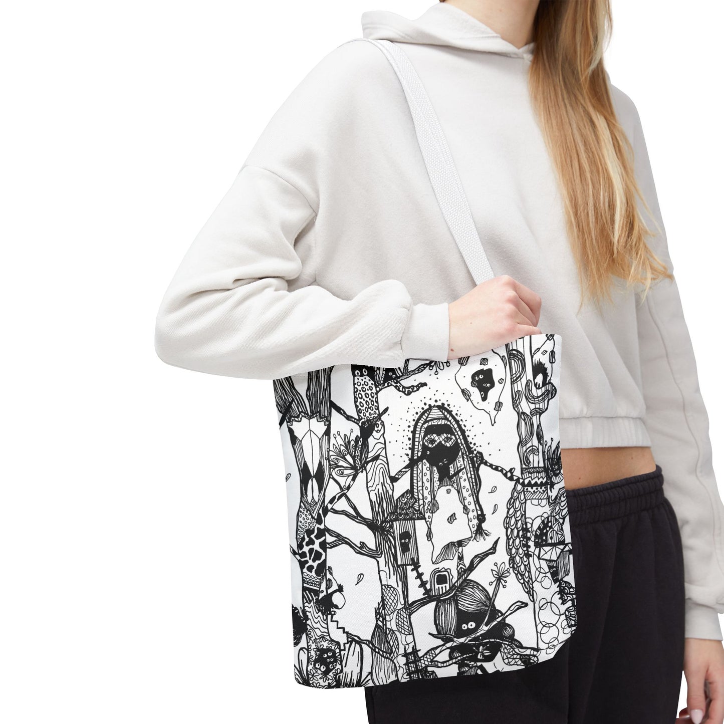 Tote bag Stoffen draagtas Unieke Illustratie