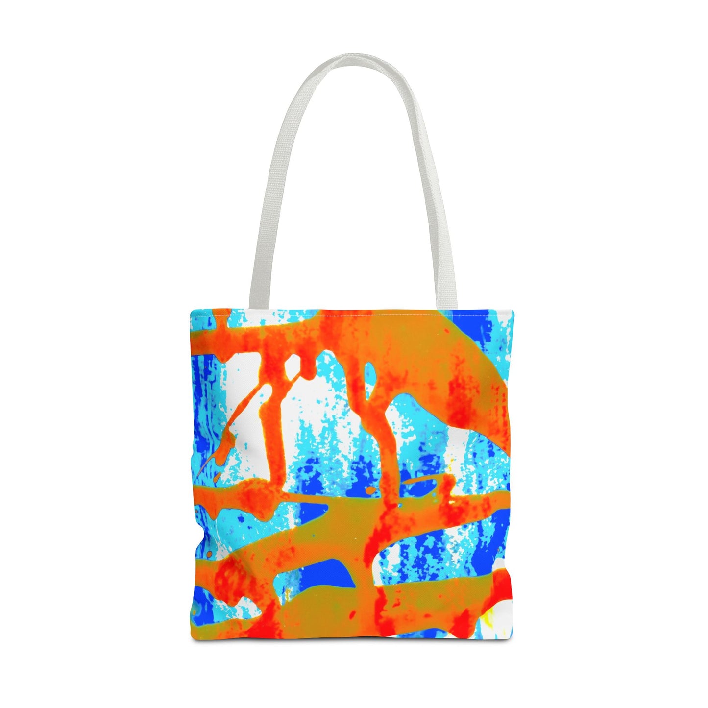 Tote bag Stoffen draagtas Blue Orange