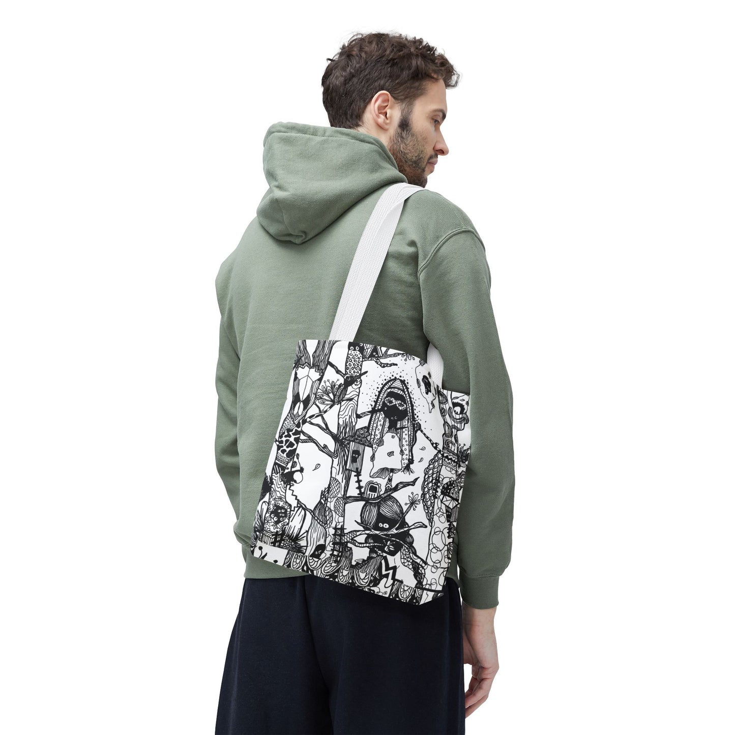 Tote bag Stoffen draagtas Unieke Illustratie