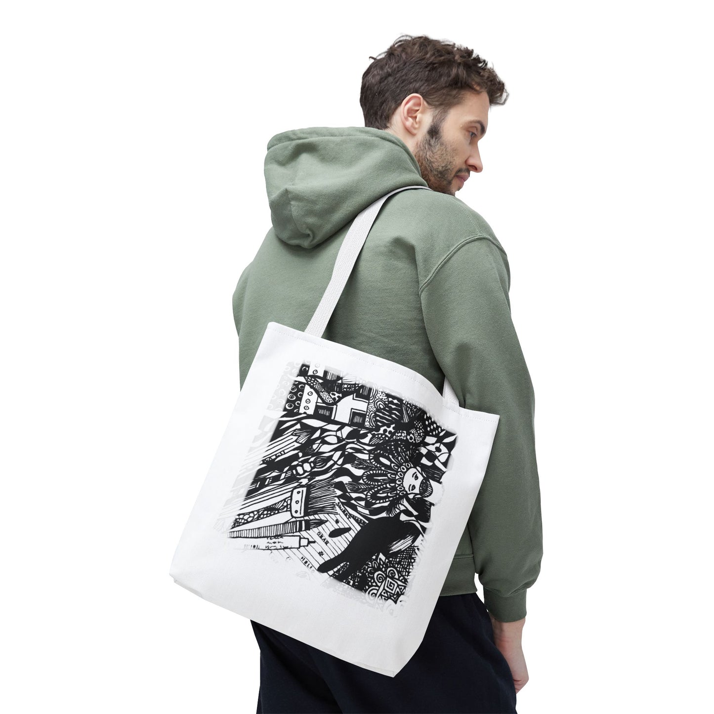 Tote bag Stoffen draagtas met creatieve opdruk