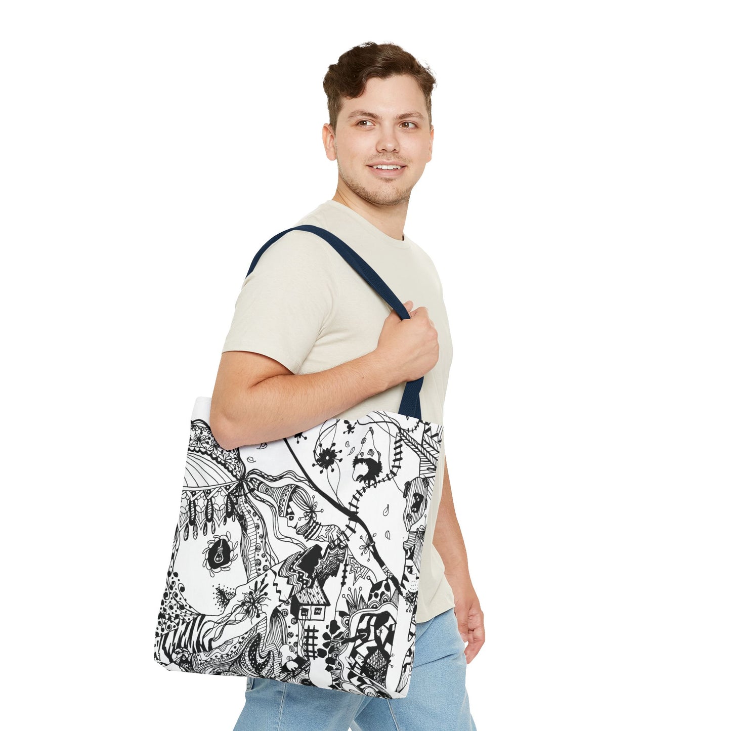 Tote bag Stoffen draagtas met Uniek Design